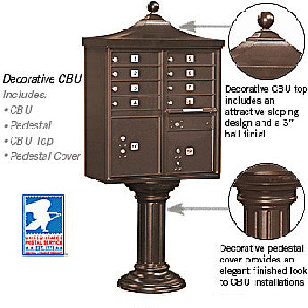 Regency Cluster 8 unit CBU Mailbox