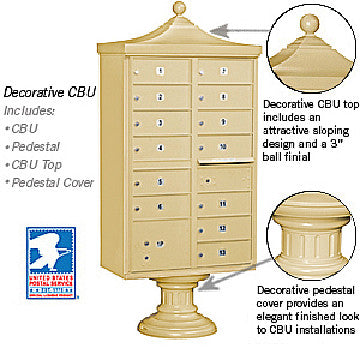 Regency 13 unit Cluster Mailbox