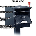 Locking Mailbox For Curbside US Mail Delivery Drop Opening 
