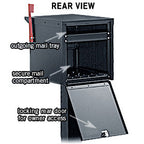 Locking Mailbox For Curbside US Mail Delivery Rear View