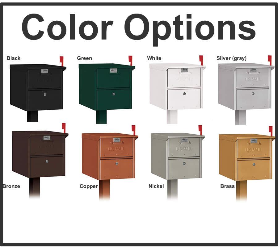 Locking Mailbox For Curbside US Mail Delivery