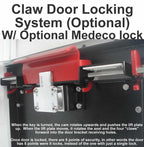 Locking Mailbox with Hopper Door shown with option 4 lock