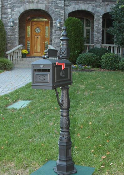 Victorian Locking Mailbox with Post