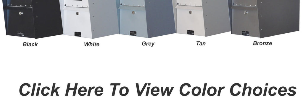 Extra Large Wall Mounted Locking Dropbox color options