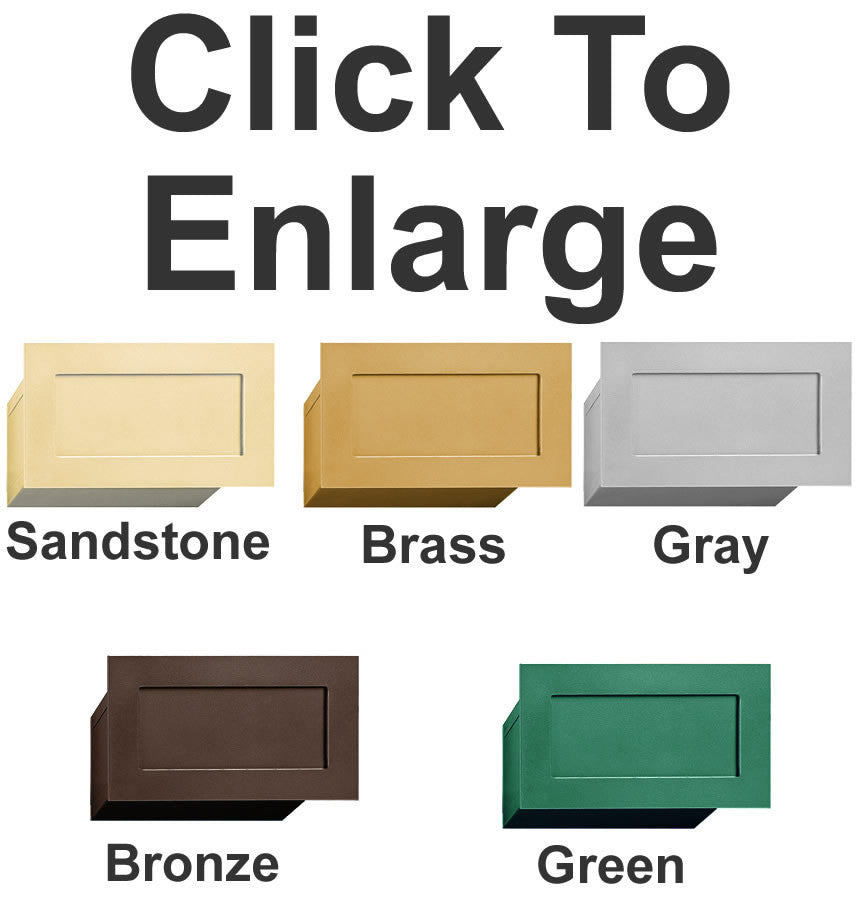 Wall Mail Drop Slot S2255 color options