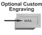 Wall Mail Drop Slot S2255 shown with engraving