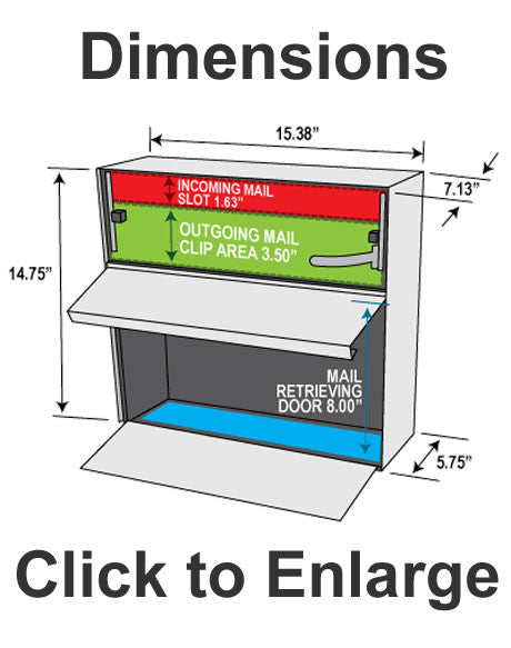 Dimensions Residential Locking Mailbox