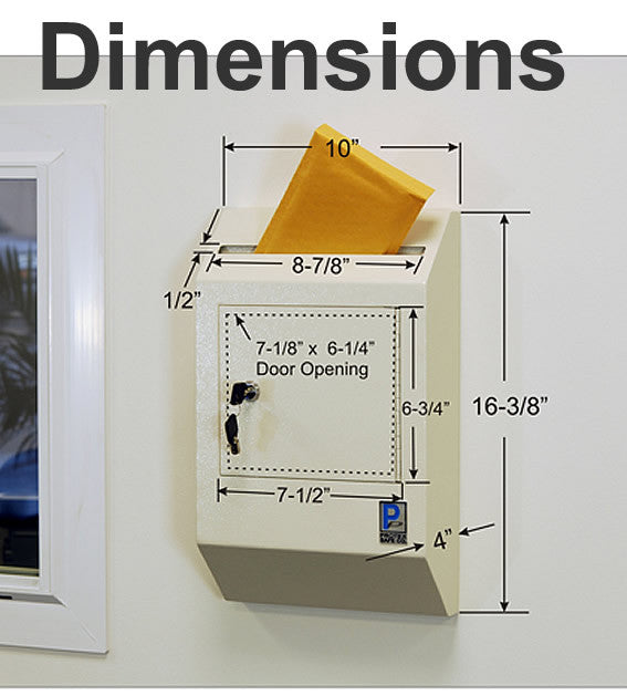 Locking Wall Mounted Payment Drop Box